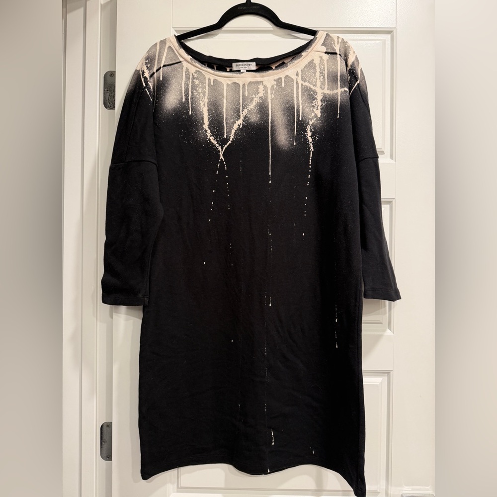 Emerson Fry Cocoon Supernova Mini Dress Size XS Organic Cotton Edgy Art To Wear‎